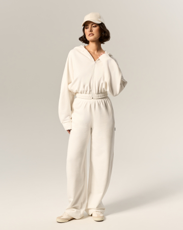 Pentru EA - Pantaloni largi SVYATAYA, milky