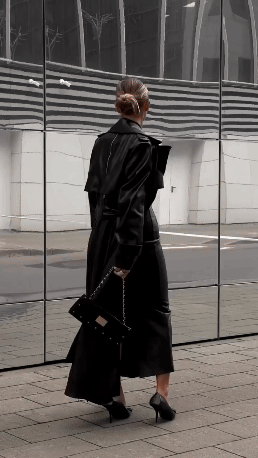 Rochie din piele ecologica cu nod, neagră [9]