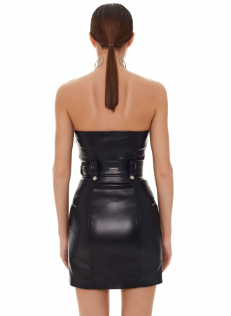 Rochie - geacă motociclist, neagră [1]