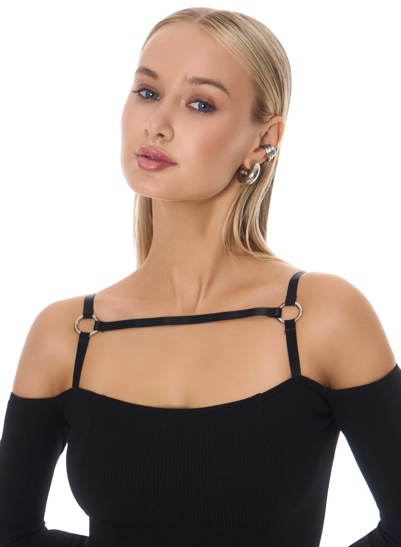 Rochie maxi cu inele de accent [2]