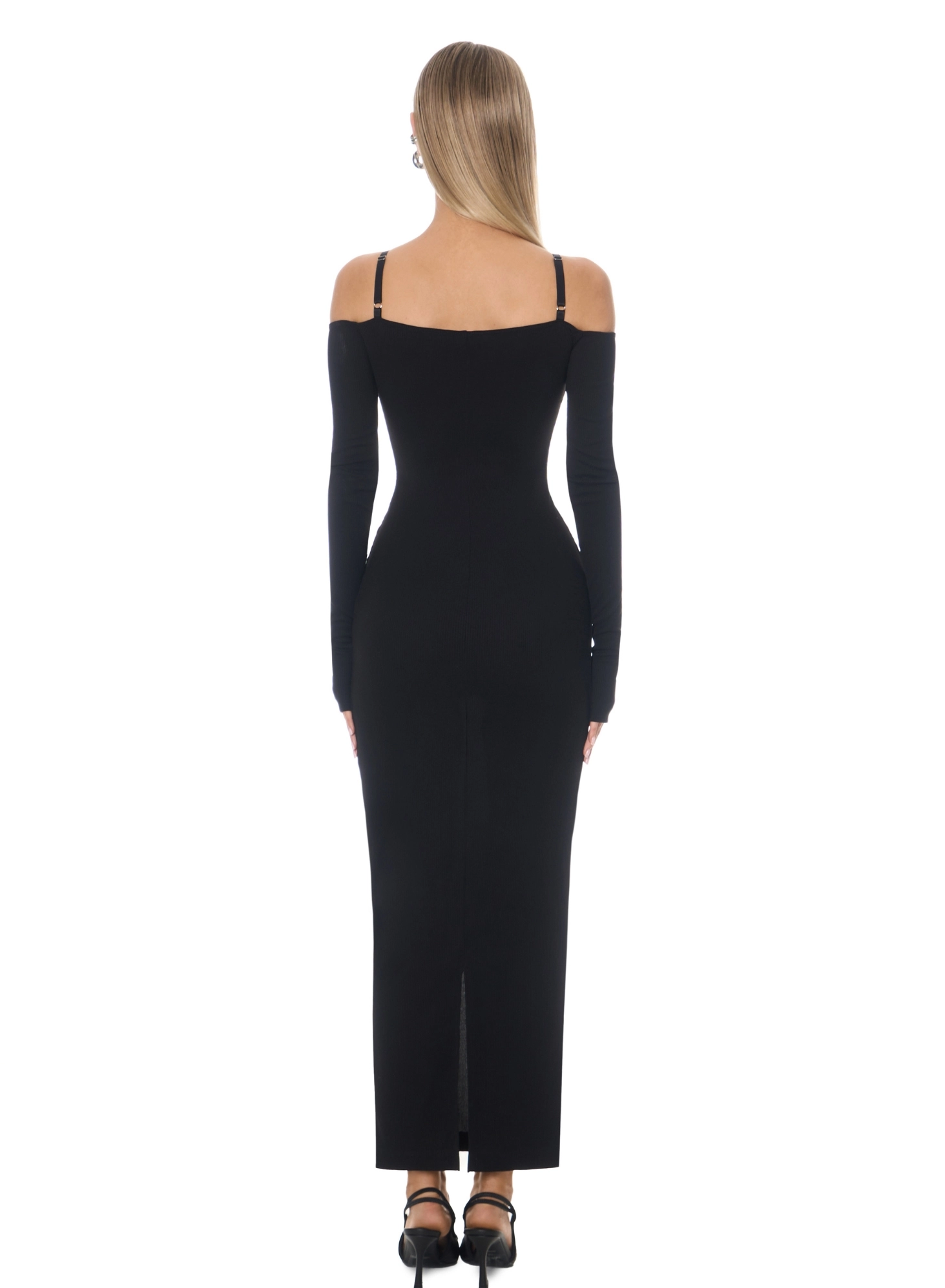 Rochie maxi cu inele de accent [4]