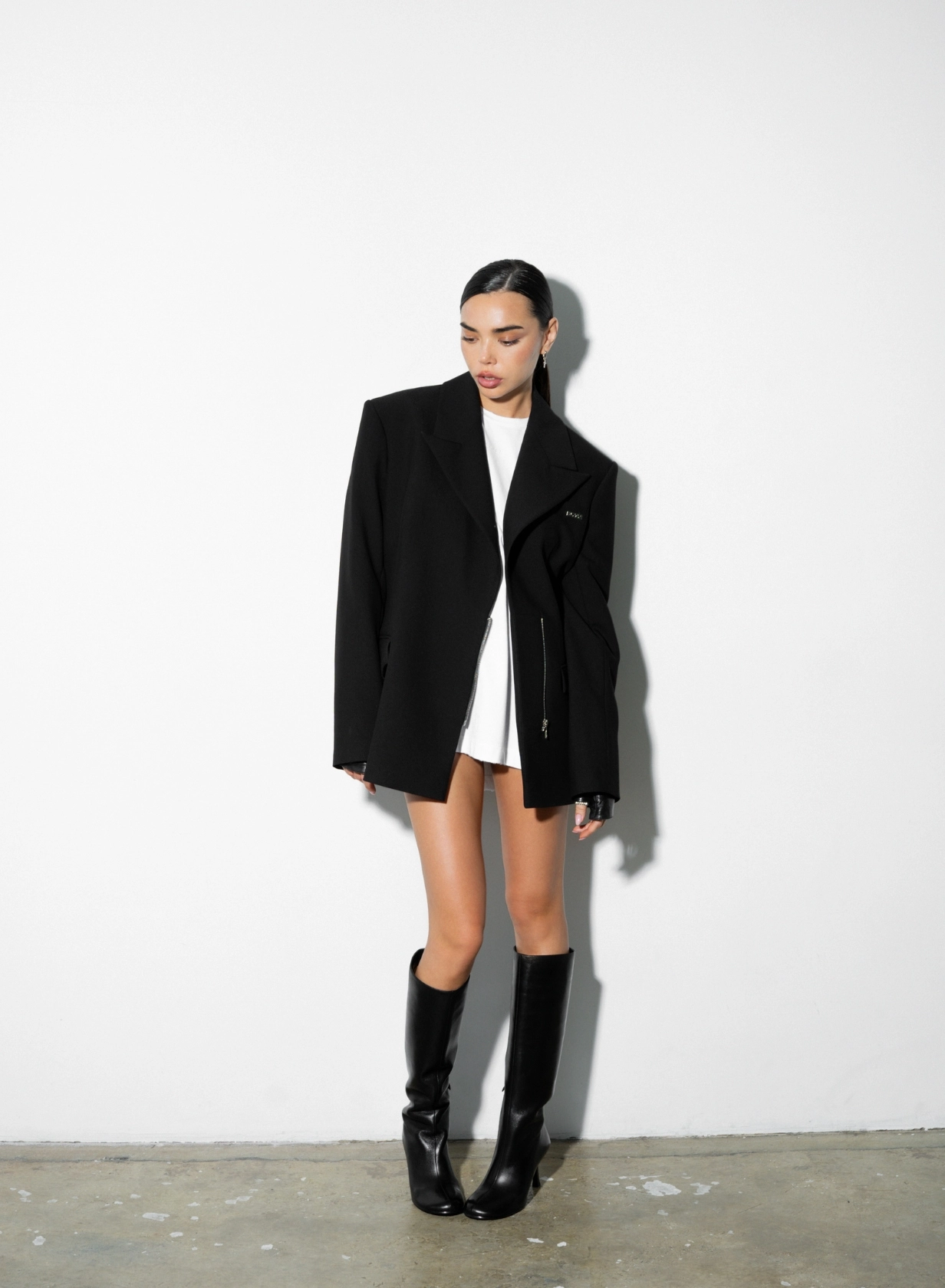 Sacou cu fermoar, neagra [1]