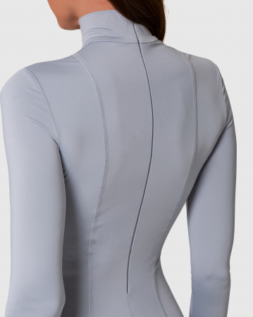 Salopetă cu fermoare decorative, gri [4]