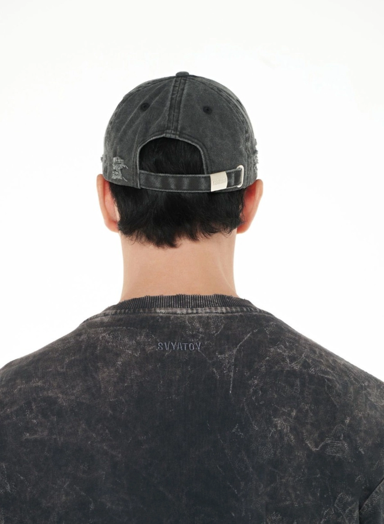 Şapcă SVYATOY cu efect rupt, gri închis [1]