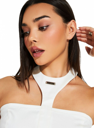 Top cu detaliu de accentuat, alb [3]