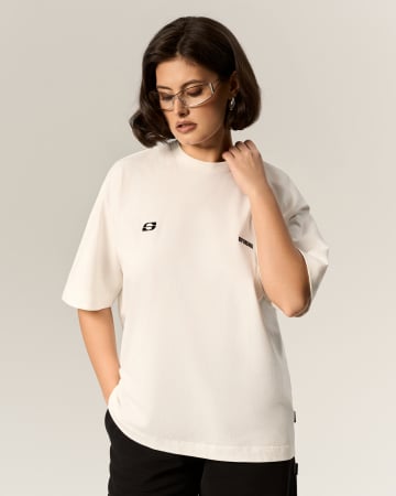 TOPURI SI TRICOURI - Tricou cu umeri accentuați, milky