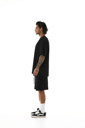 Tricou oversized SVYATOY, negru [4]
