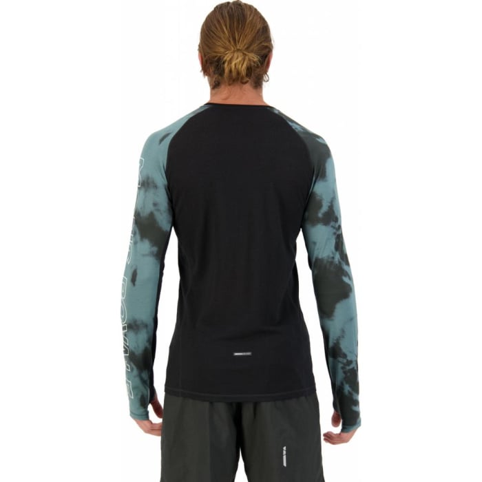 Bluza merino Mons RoyaleM Temple Tech LS Sage Tie Dye / Black [4]