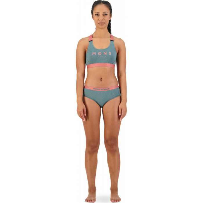 Bustiera merino Mons Royale Stella X-Back Bra Terrazzo [4]