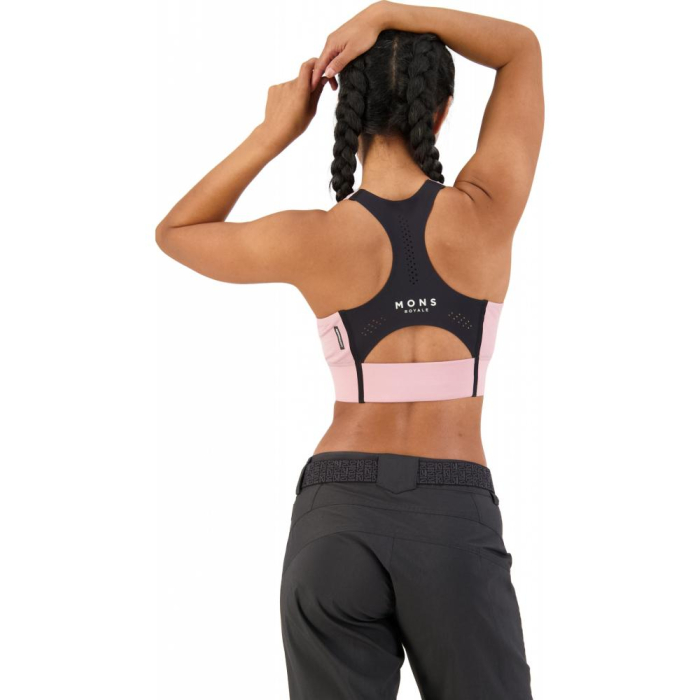 Bustiera merino Mons Royale Stratos Merino Shift Sports Bra Candy [3]