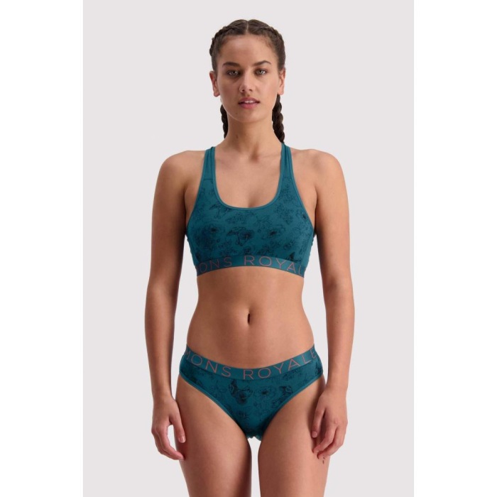 Bustiera MONS ROYALE W SIERRA SPORTS BRA FOREST ALCHEMY [2]