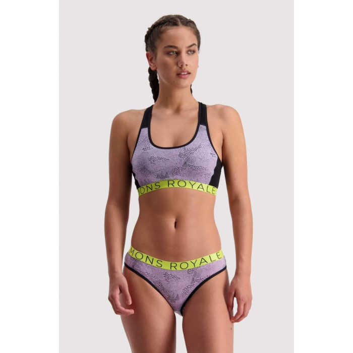 Bustiera MONS ROYALE W SIERRA SPORTS BRA LILAC MICRO [2]