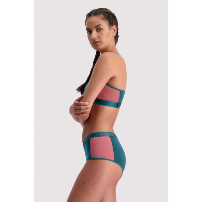 Bustiera MONS ROYALE W STELLA X-BACK BRA DEP TEAL/Pink [2]