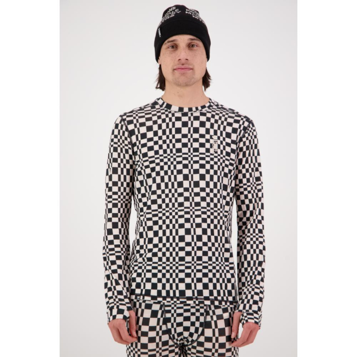 FIRST LAYER MERINO 200 CASCADE BLACK AND WHITE [4]