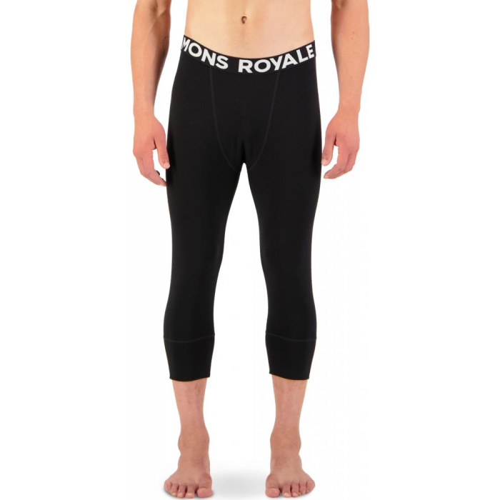 First layer merino Mons Royale Cascade Merino Flex 200 3/4 Legging Black [2]