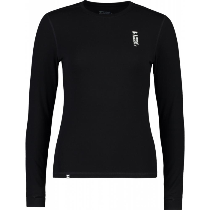 First layer merino Mons Royale Cascade Merino Flex 200 LS Black [3]