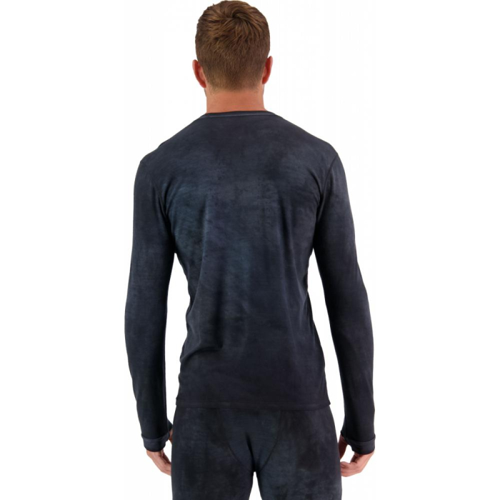 First layer merino Mons Royale Cascade Merino Flex 200 LS Black Acid Wash [2]