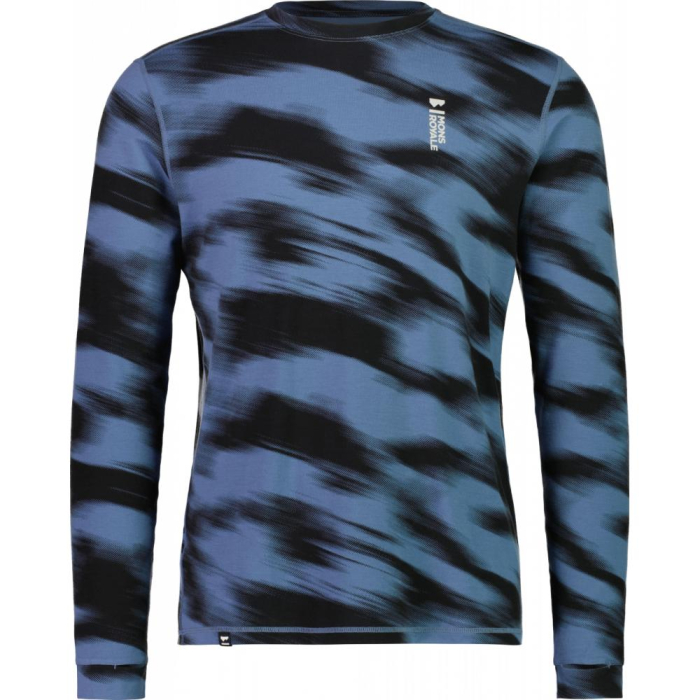 First layer merino Mons Royale Cascade Merino Flex 200 LS Blue Motion [3]