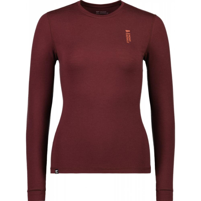 First layer merino Mons Royale Cascade Merino Flex 200 LS Dark Chocolate [2]