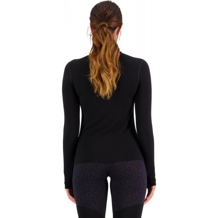 First layer merino Mons Royale Cascade Merino Flex 200 Mock Neck LS Black [2]