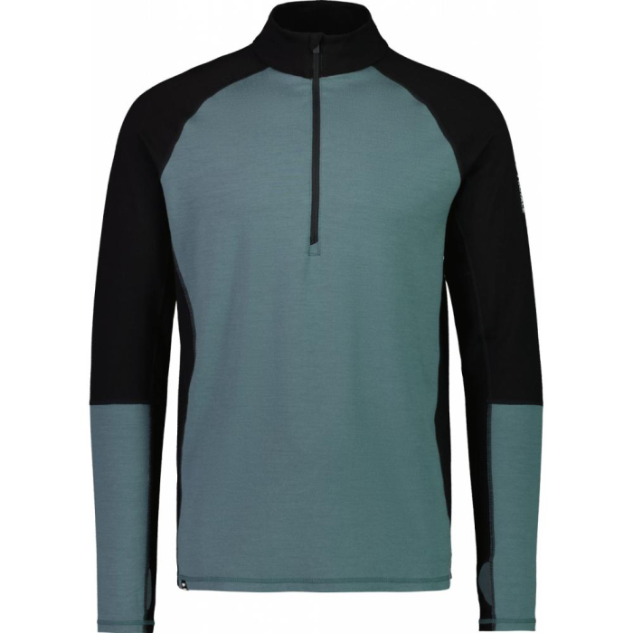 FIRST LAYER MERINO MONS ROYALE HALF ZIP Burnt Sage [3]