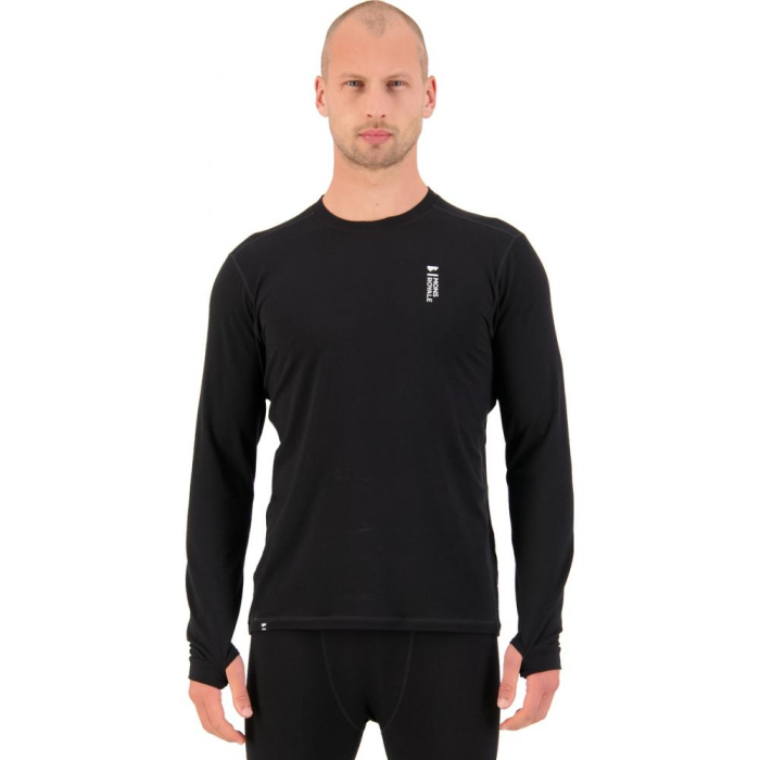 First Layer merino Mons Royale M Cascade Flex 200 LS Black [3]