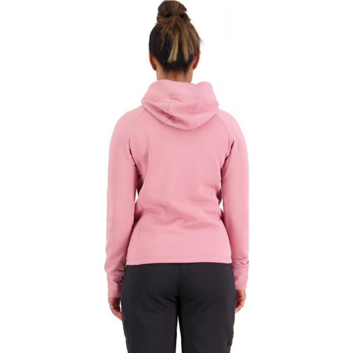 Mid Layer merino Mons Royale Nevis Wool Fleece Hood Dusty Pink [2]