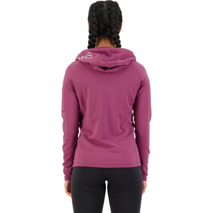 Midlayer merino Mons Royale W Ascend Full Zip Hood Berry [4]