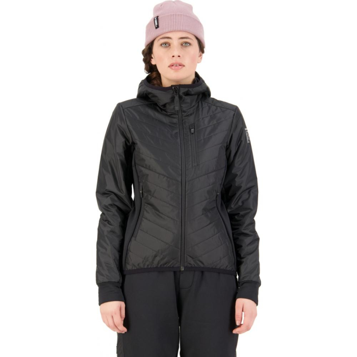 MidLayer merino Mons Royale W Neve Wool Insulation Hood Black [3]