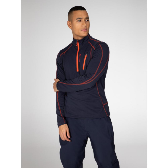 Midlayer Protest HUMANS 1/4 zip top Space Blue [5]