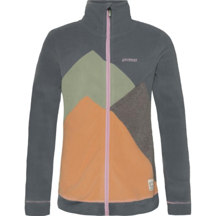Midlayer Protest PRTANNELOT JR full zip top Manatee [1]