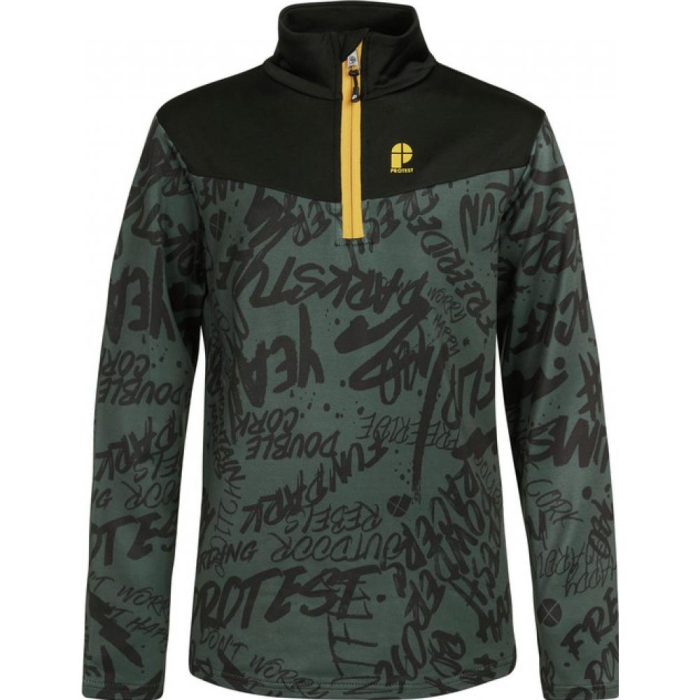Midlayer Protest PRTJOEP JR 1 4 zip top Huntergreen [1]