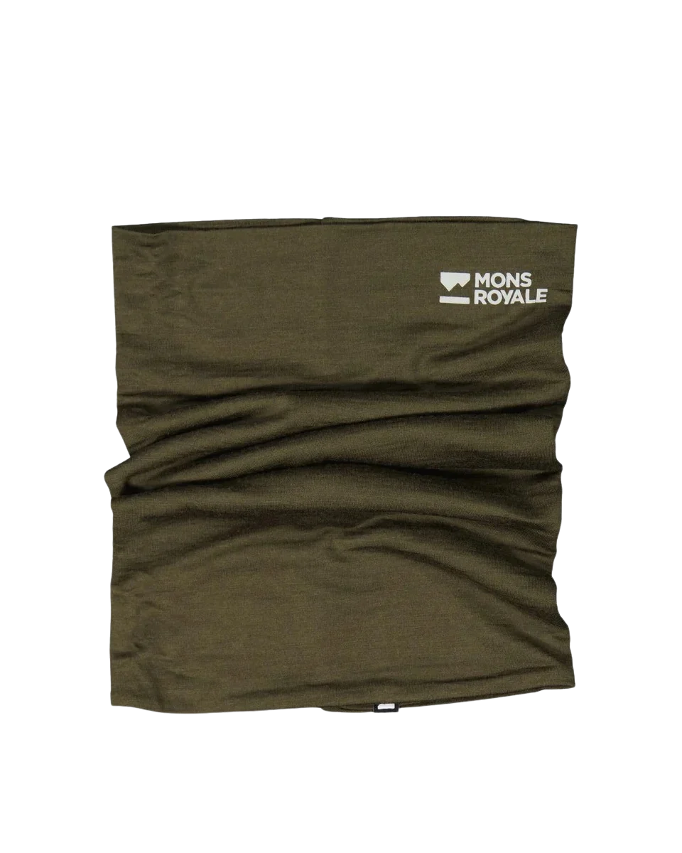 Neck merino Mons Royale dublu Dark Olive [2]