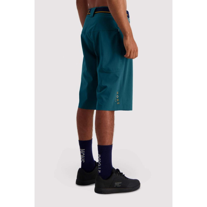 Pantaloni ciclism merino MONS ROYALE M VIRAGE BIKE DEEP TEAL [3]