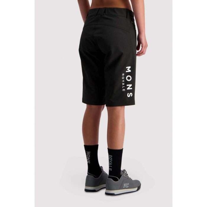 Pantaloni ciclism merino MONS ROYALE W MOMENTUM 2.0 BIKE BLACK [5]