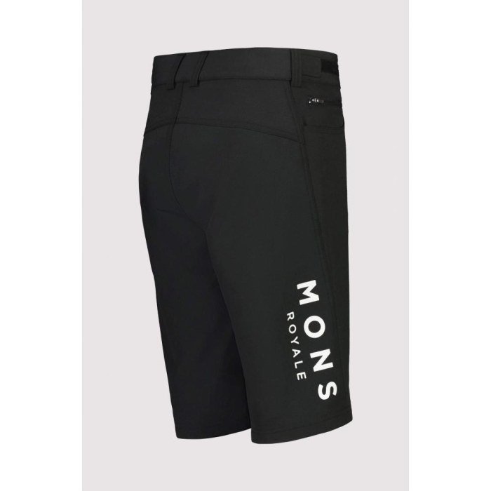 Pantaloni ciclism merino MONS ROYALE W MOMENTUM 2.0 BIKE BLACK [4]