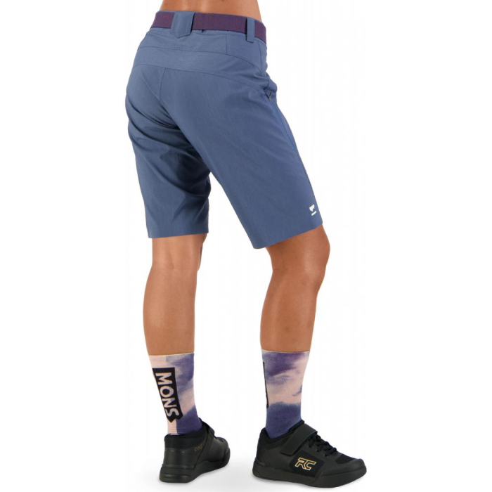 Pantaloni ciclism merino Mons Royale W Virage Bike Shorts Dark Denim [4]