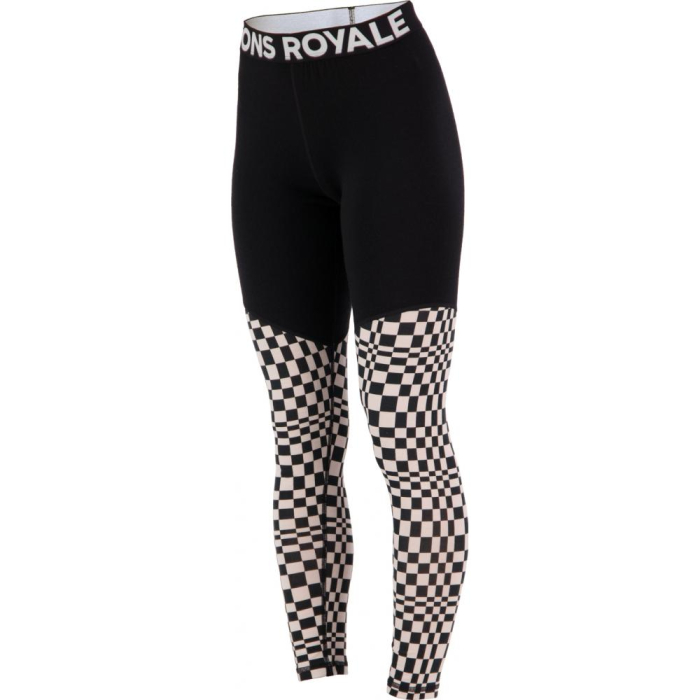 PANTALONI CORP MERINO 200 MONS ROYALE CASCADE BLACK AND WHITE [1]