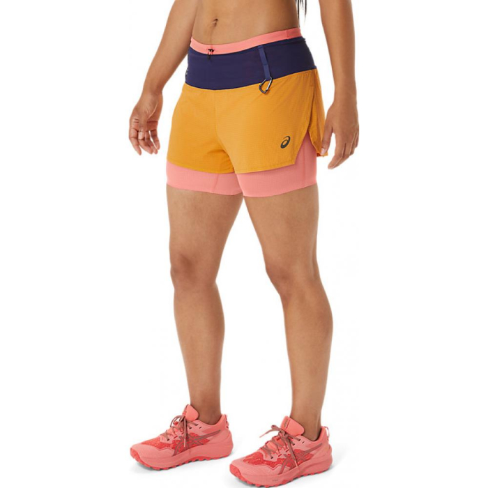 PANTALONI SCURTI ASICS FUJITRAIL 2-N-1 PAPAYA [3]
