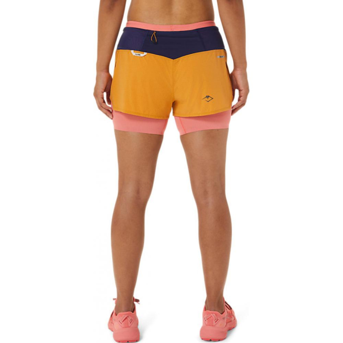 PANTALONI SCURTI ASICS FUJITRAIL 2-N-1 PAPAYA [2]