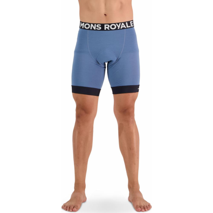 PANTALONI SCURTI ENDURO XC MERINO MONS ROYALE LINER BLUE [2]