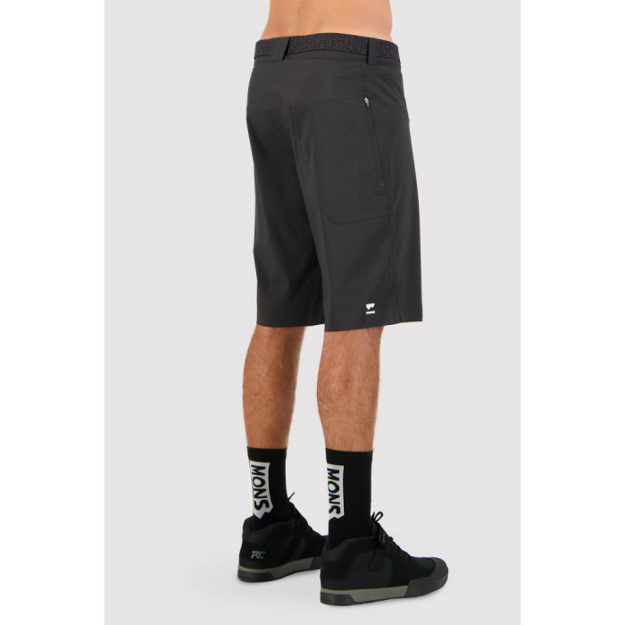 PANTALONI SCURTI MERINO MTB OUTDOOR MONS ROYALE BLACK [3]