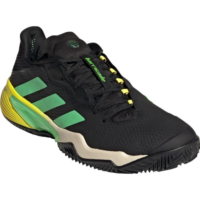 PANTOFI ADIDAS BARRICADE CLAY CLOUD WHITE/BEAM GREEN/BEAM YELLOW [2]