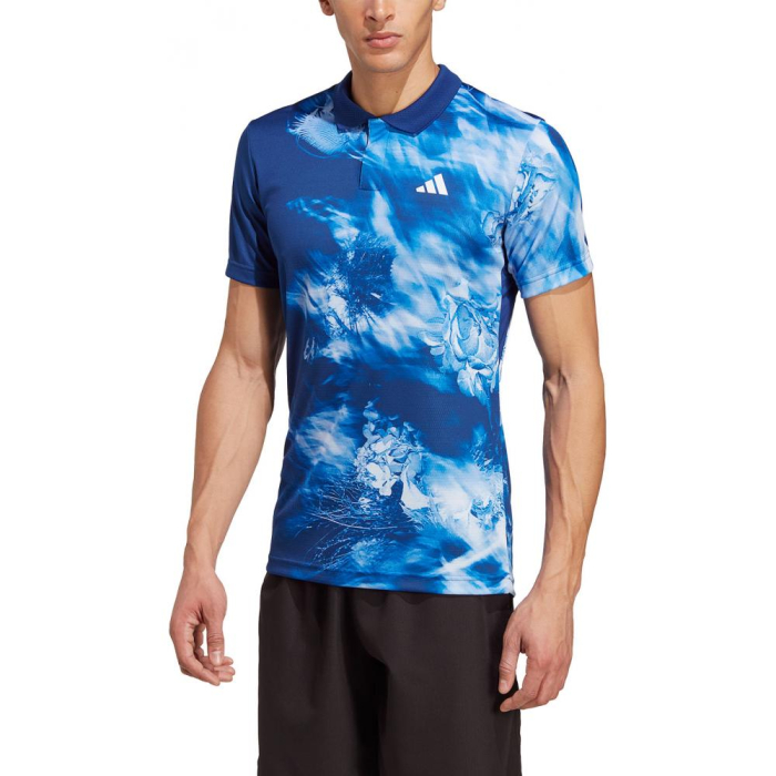 TRICOU ADIDAS MELBOURNE FREELIFT POLO MULTICOLOR/VICTORY BLUE/WHITE [1]