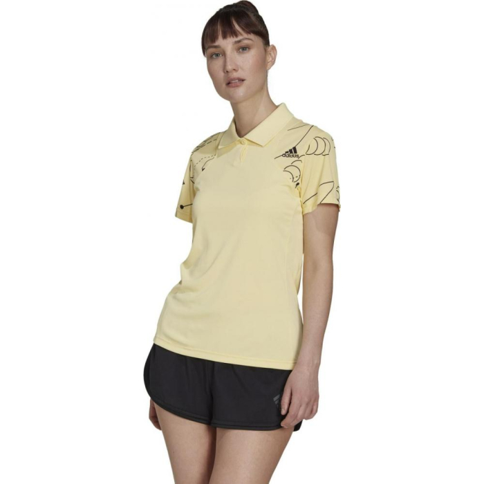 TRICOU ADIDAS POLO CLUB GRAPHIC Almost Yellow [2]