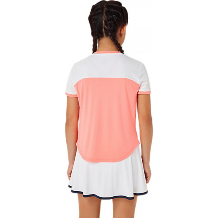 TRICOU ASICS GIRLS TENNIS SS GUAVA/WHITE [2]