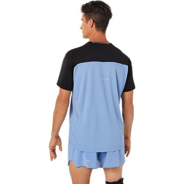 TRICOU ASICS RACE TOP BLACK/BLUE [3]