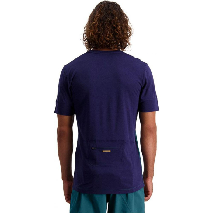 Tricou ciclism merino MONS ROYALE M CADENCE DEEP TEAL NAVY [2]
