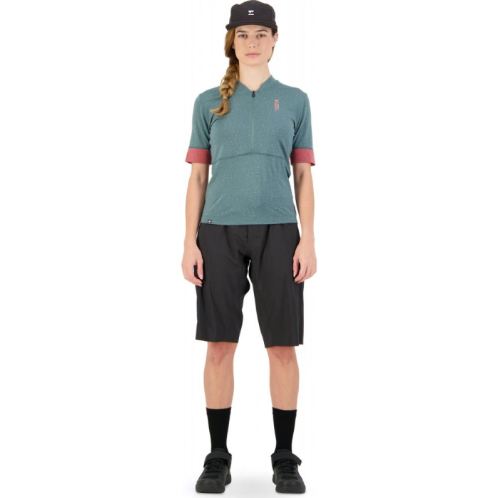 Tricou ciclism merino Mons Royale W Cadence Half Zip Terrazzo [4]