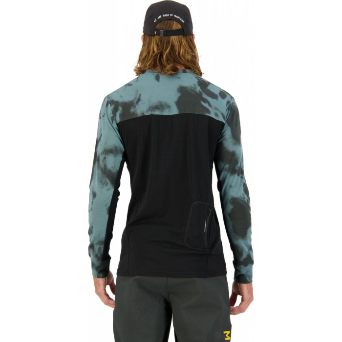 Tricou merino Mons Royale M Redwood Enduro VLS Sage Tie Dye Black [3]
